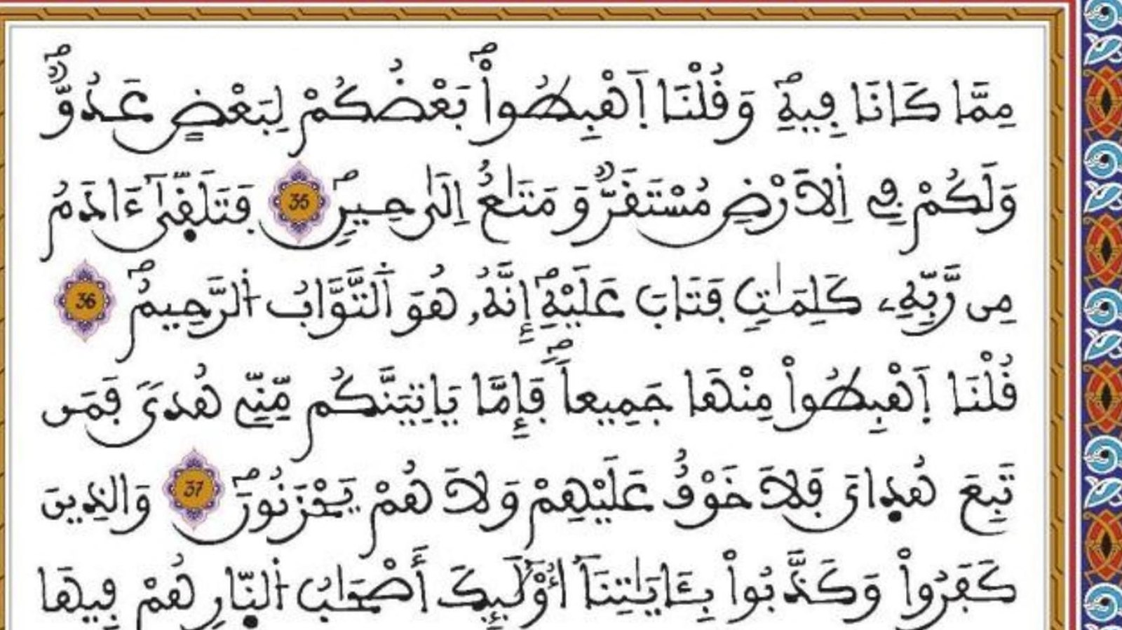 البقرة 36–39 عن قرب